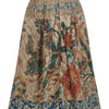 THE SILK PADDED SKIRT | LEAVES