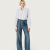 THE SILK PANT | BLUE JEAN