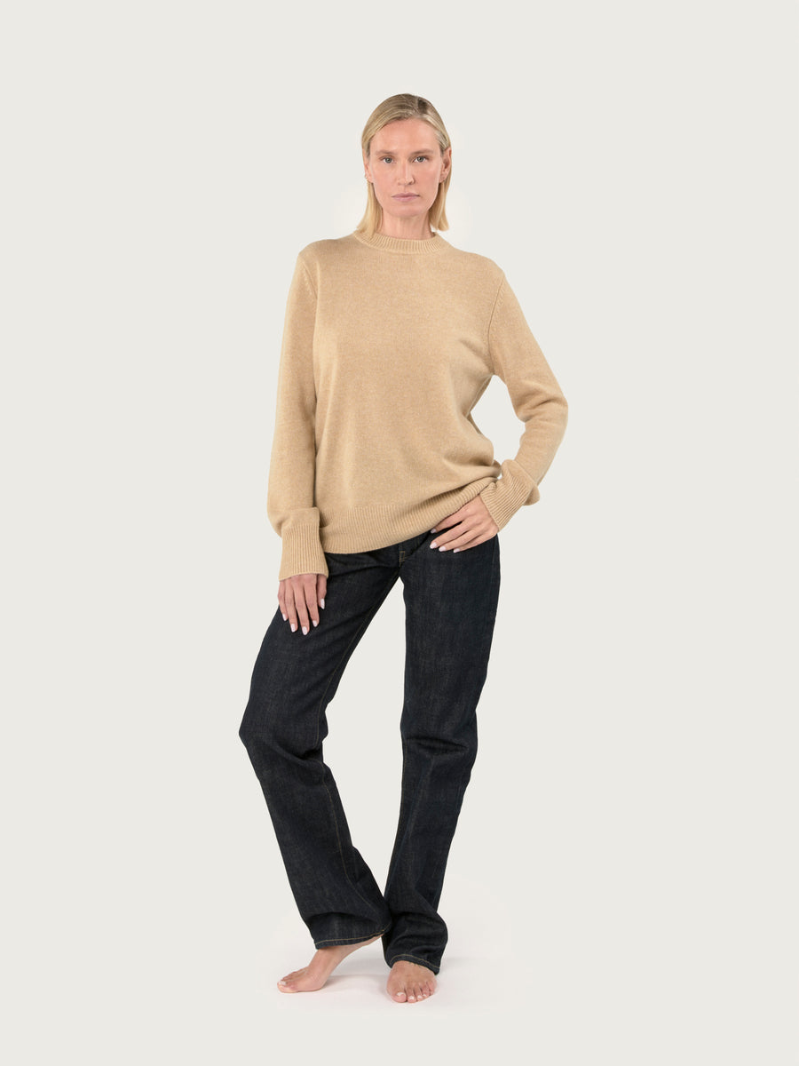 THE TATIANA CREWNECK | SANDSTONE