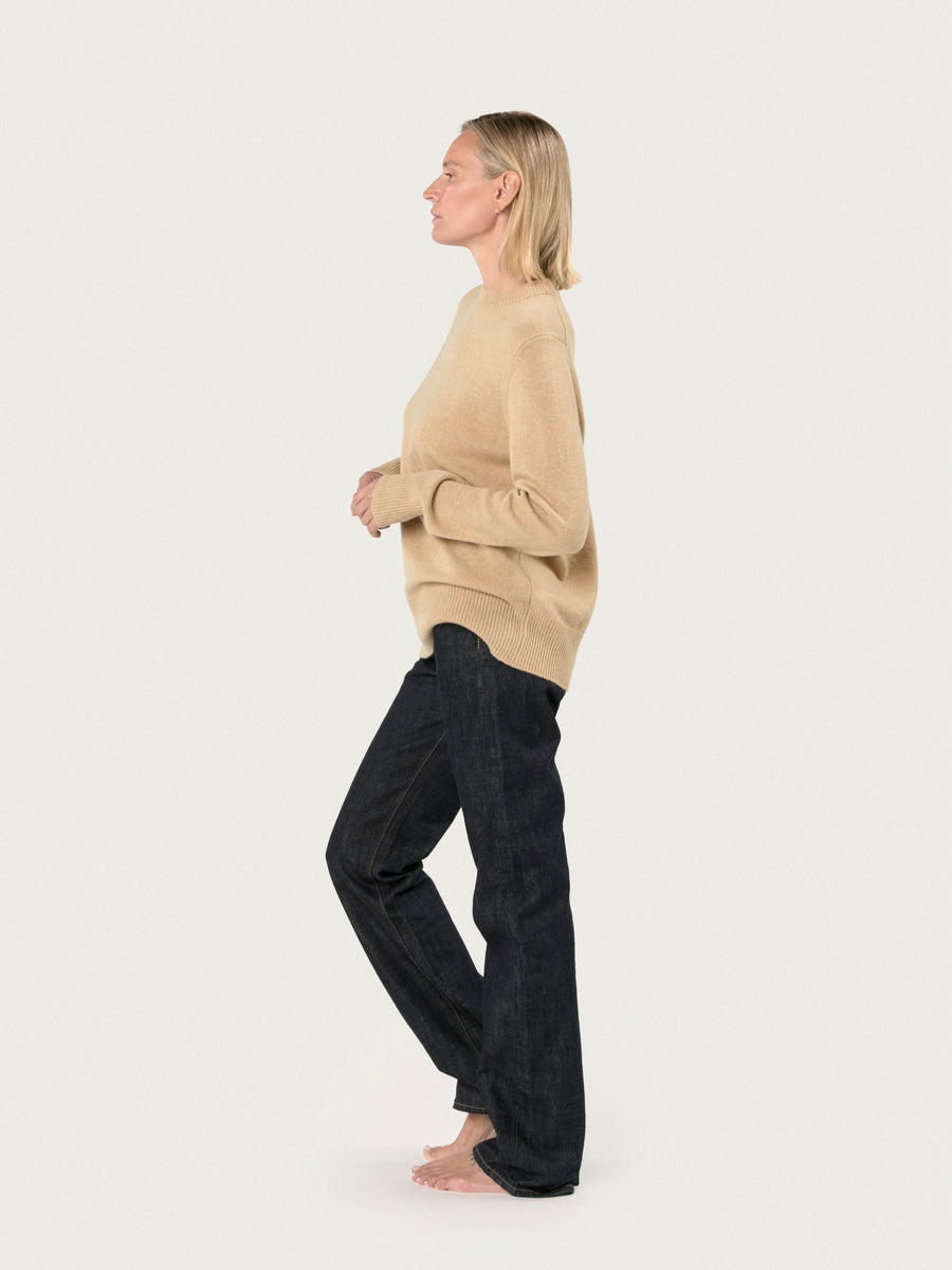 THE TATIANA CREWNECK | SANDSTONE