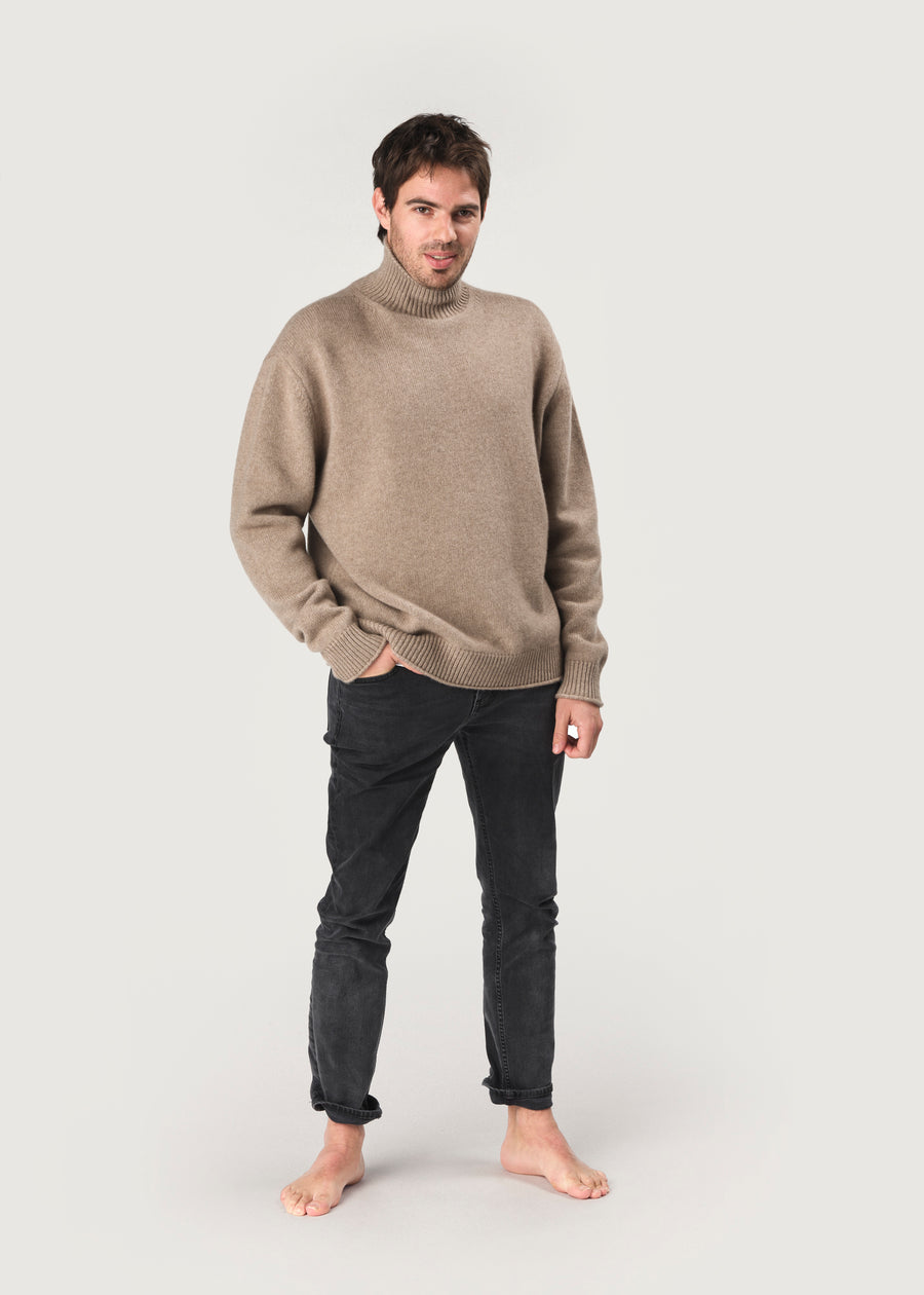 THE MEN'S NICO ROLLNECK | DARK NATURAL