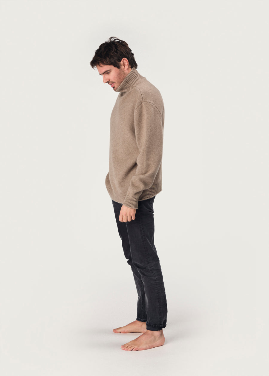 THE MEN'S NICO ROLLNECK | DARK NATURAL