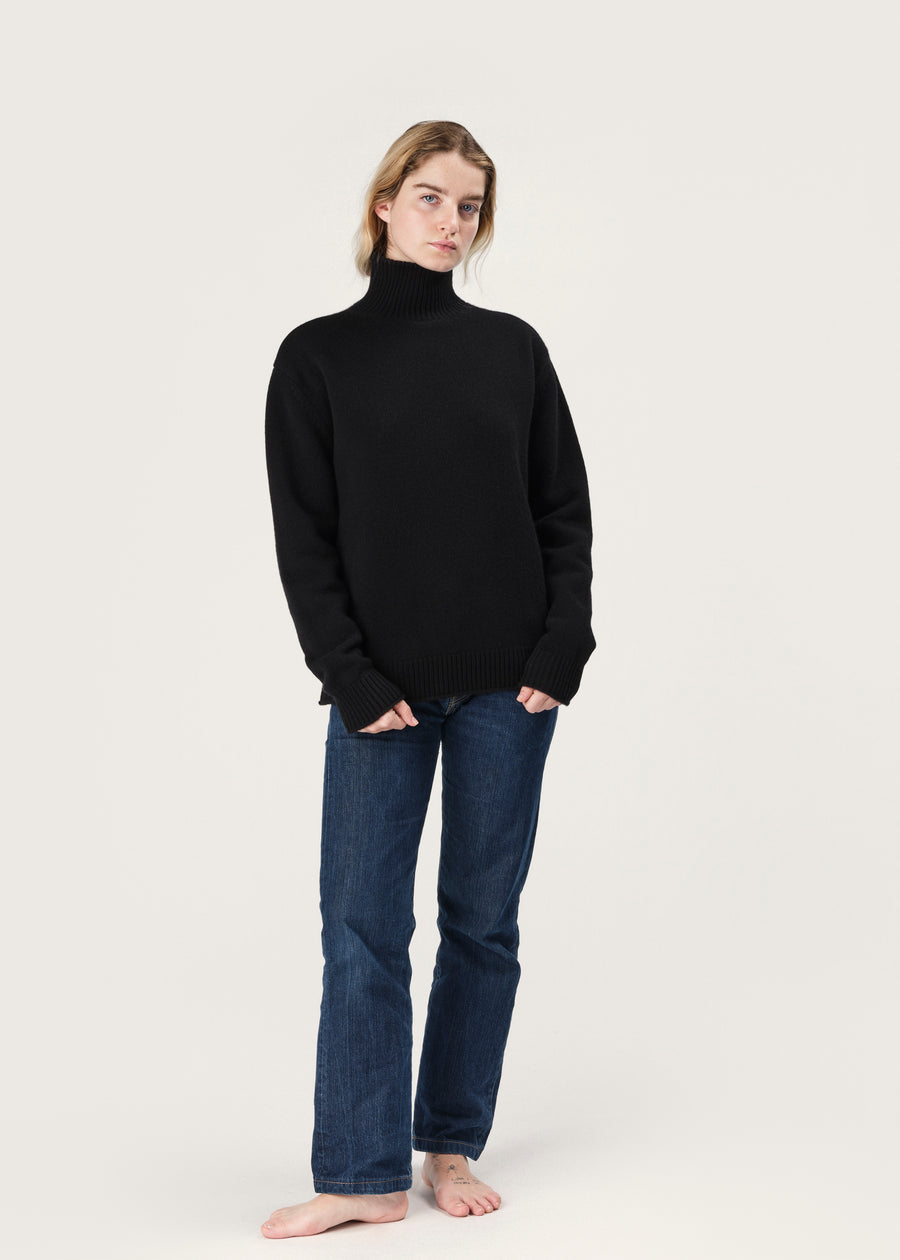 THE NICO ROLLNECK | BLACK