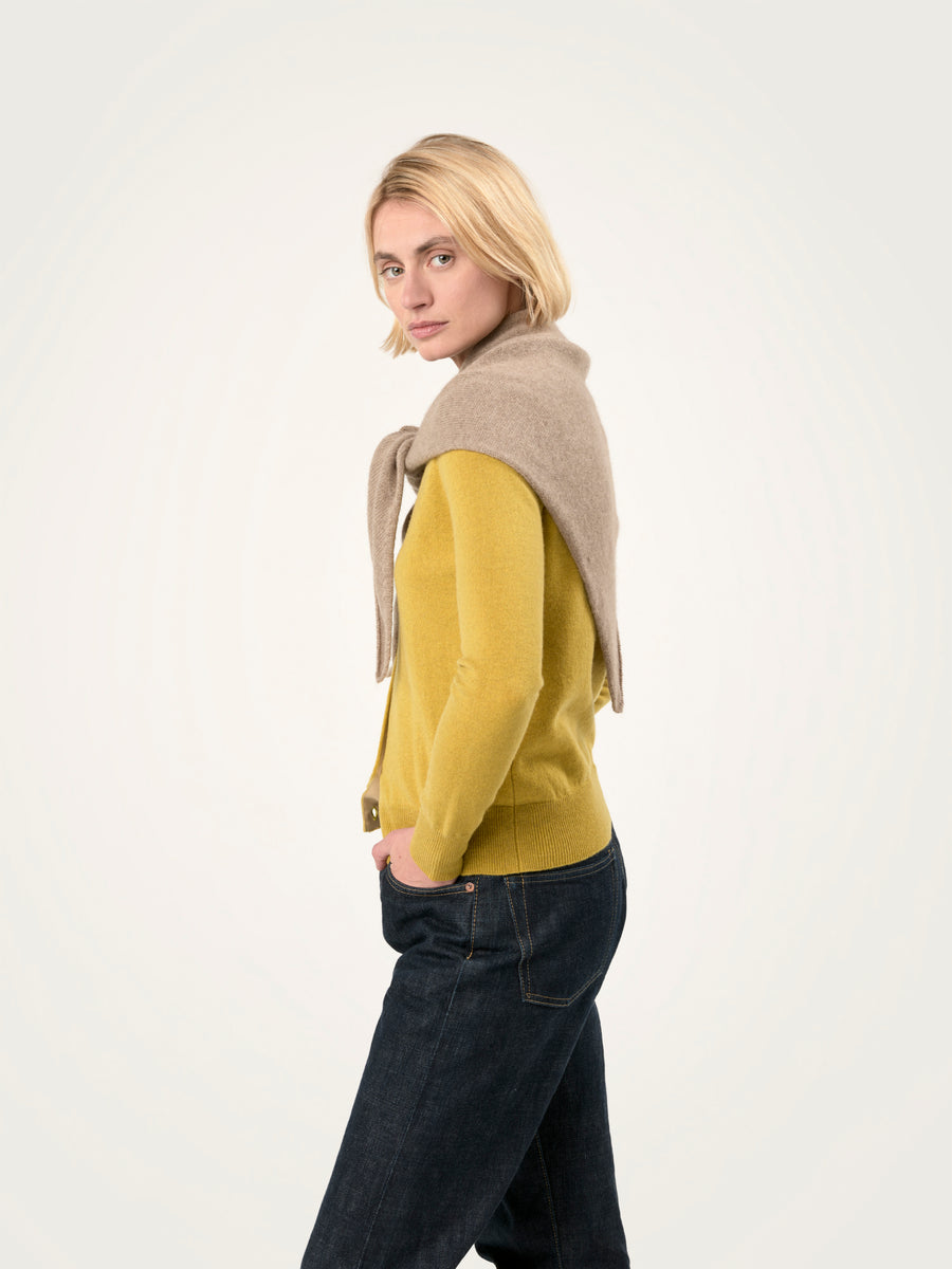 THE GRACE SCARF | DARK NATURAL