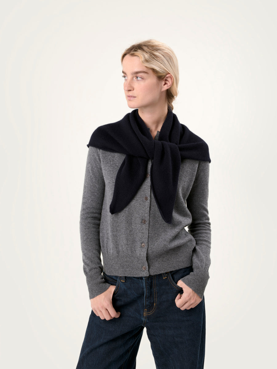 THE GRACE SCARF | NAVY BLUE