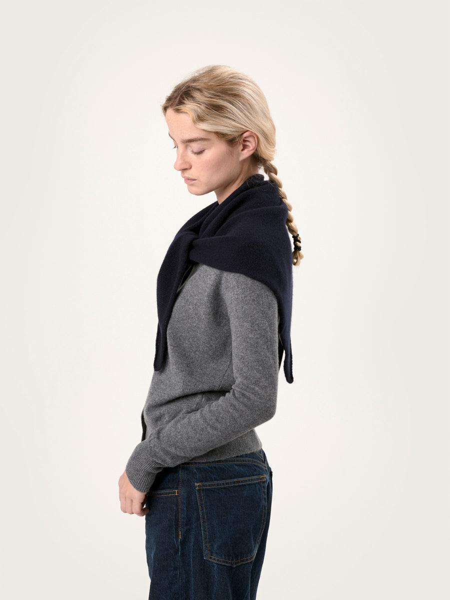 THE GRACE SCARF | NAVY BLUE