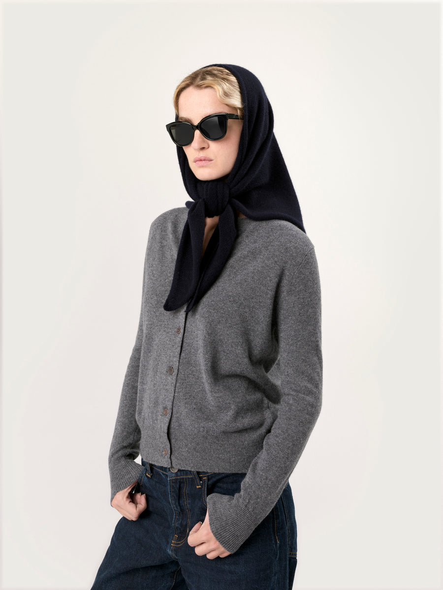 THE GRACE SCARF | NAVY BLUE