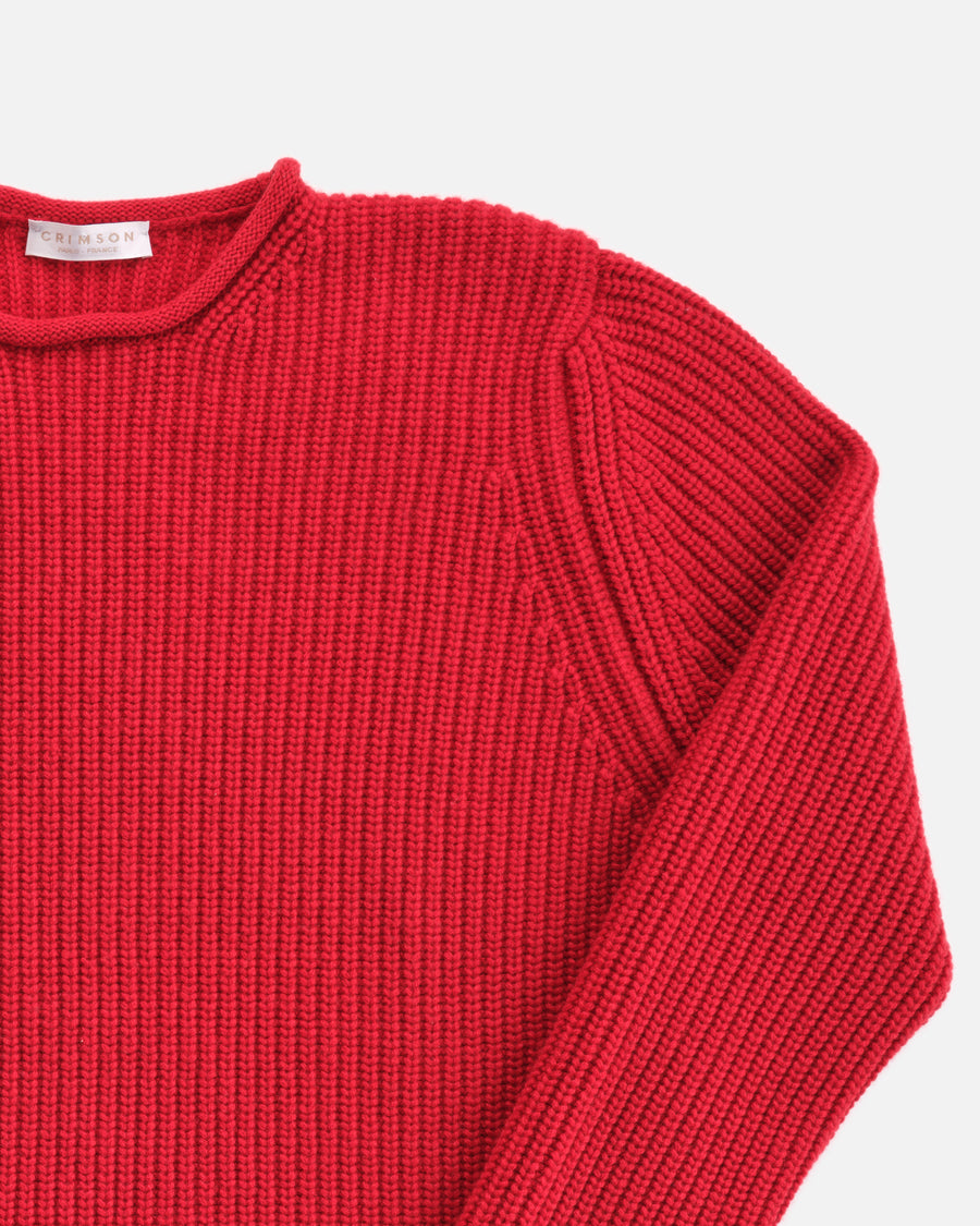 THE 6 PLY CREWNECK TUNIC | Cardinal