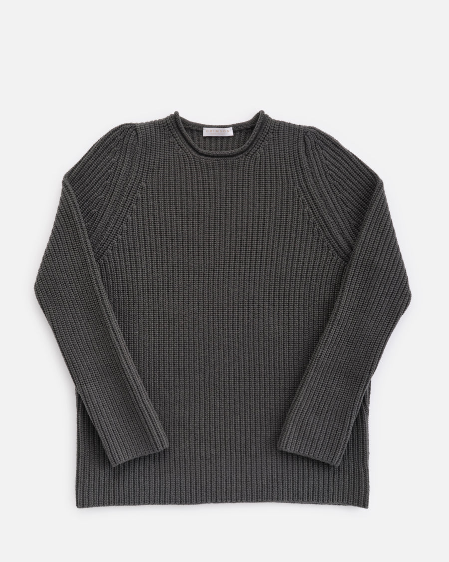 THE 6 PLY CREWNECK TUNIC | Drill Grey