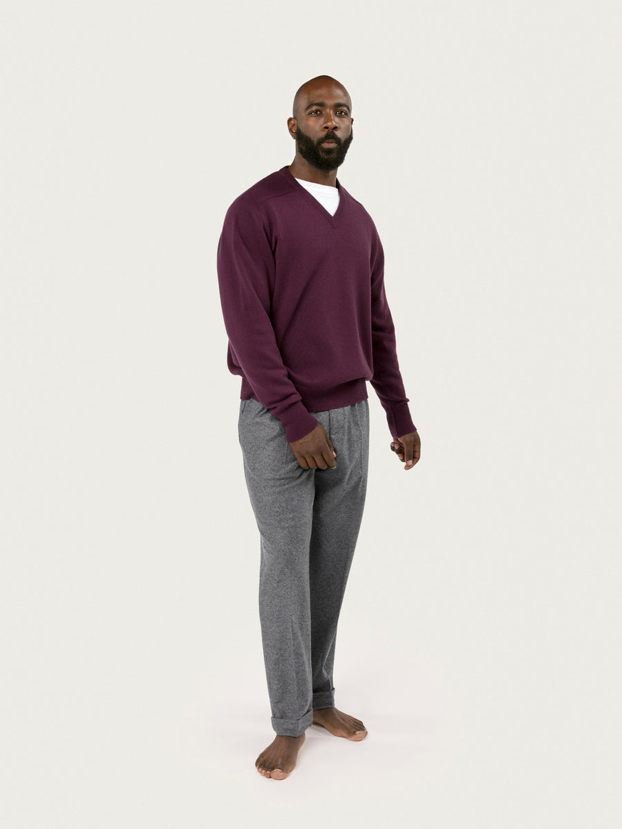 THE 4PLY V-NECK | CASSIS