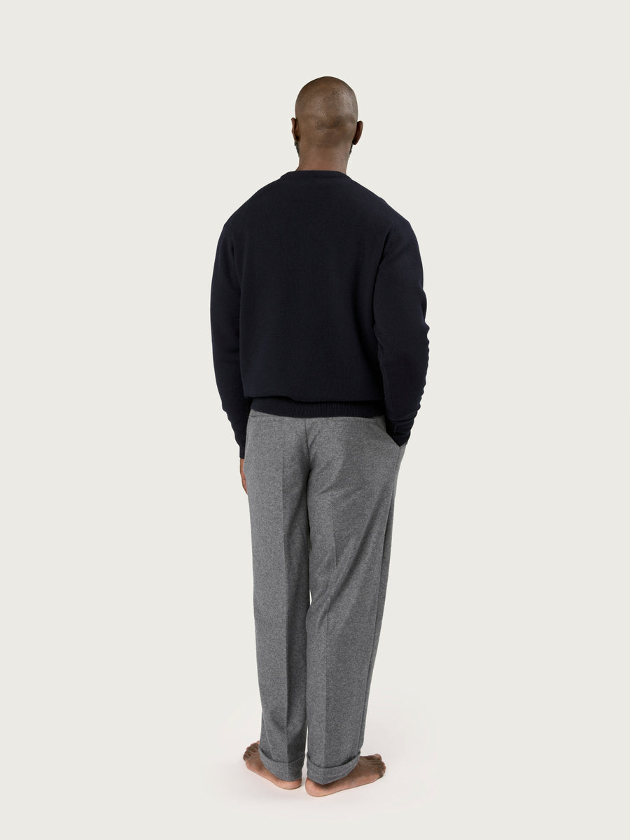 THE CASHMERE PANT | GREY FLANNEL