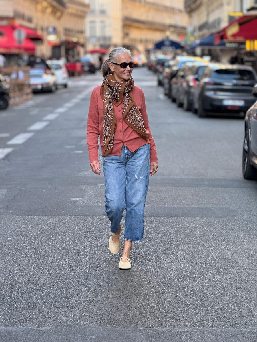 THE CROWN CARDIGAN | SUEDE