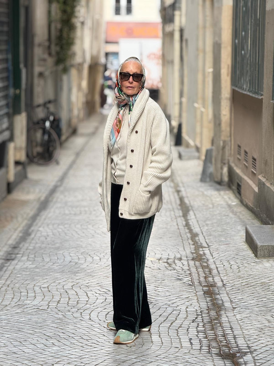 THE KENNEDY CARDIGAN FEMME | CHALK
