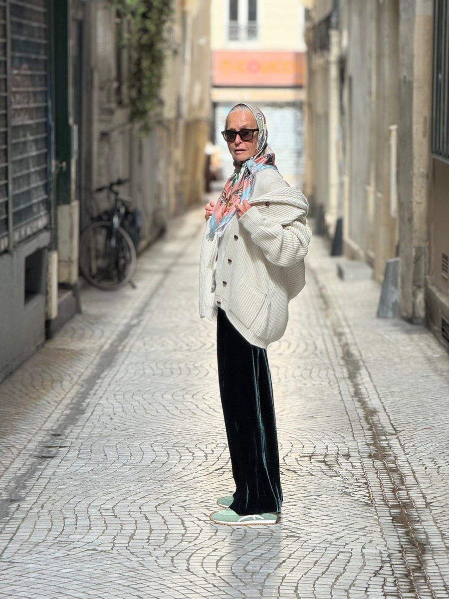 THE KENNEDY CARDIGAN FEMME | CHALK