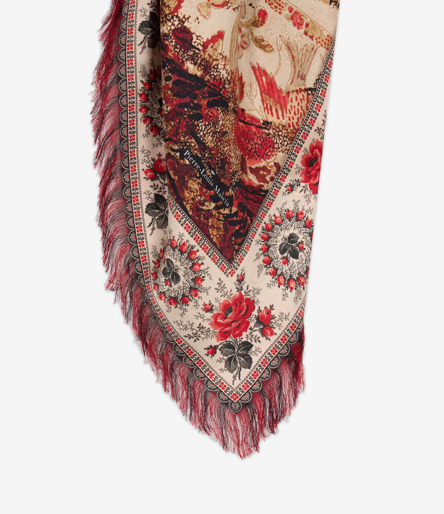 THE FRINGED SILK SCARF | Woods