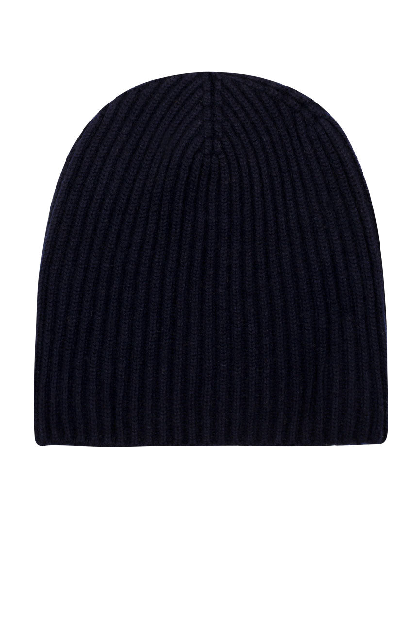 THE CLASSIC RIBBED BEANIE | Navy Blue
